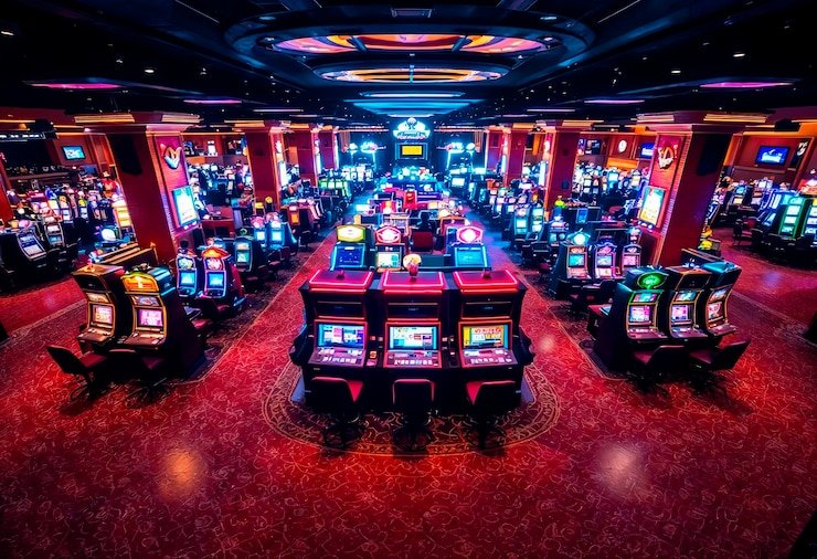Live roulette table with spinning wheel and dealer
